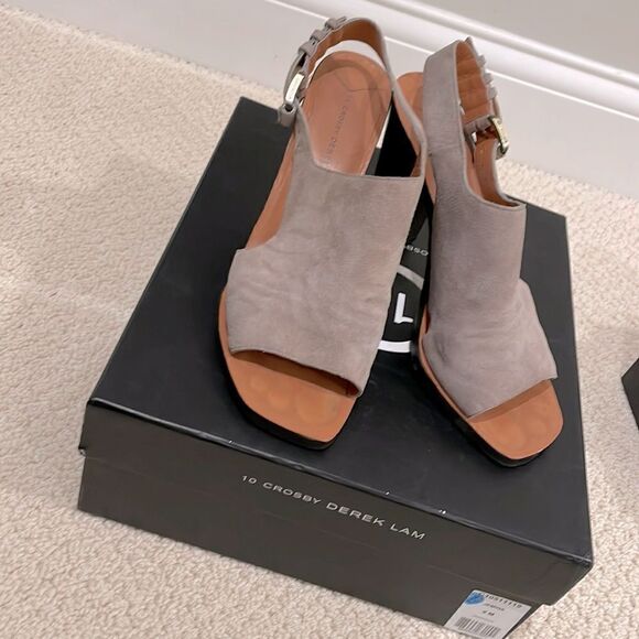EUC Derek Lam Crosby Jemina Sz. 9 Graphite Kid Suede - Picture 1 of 8